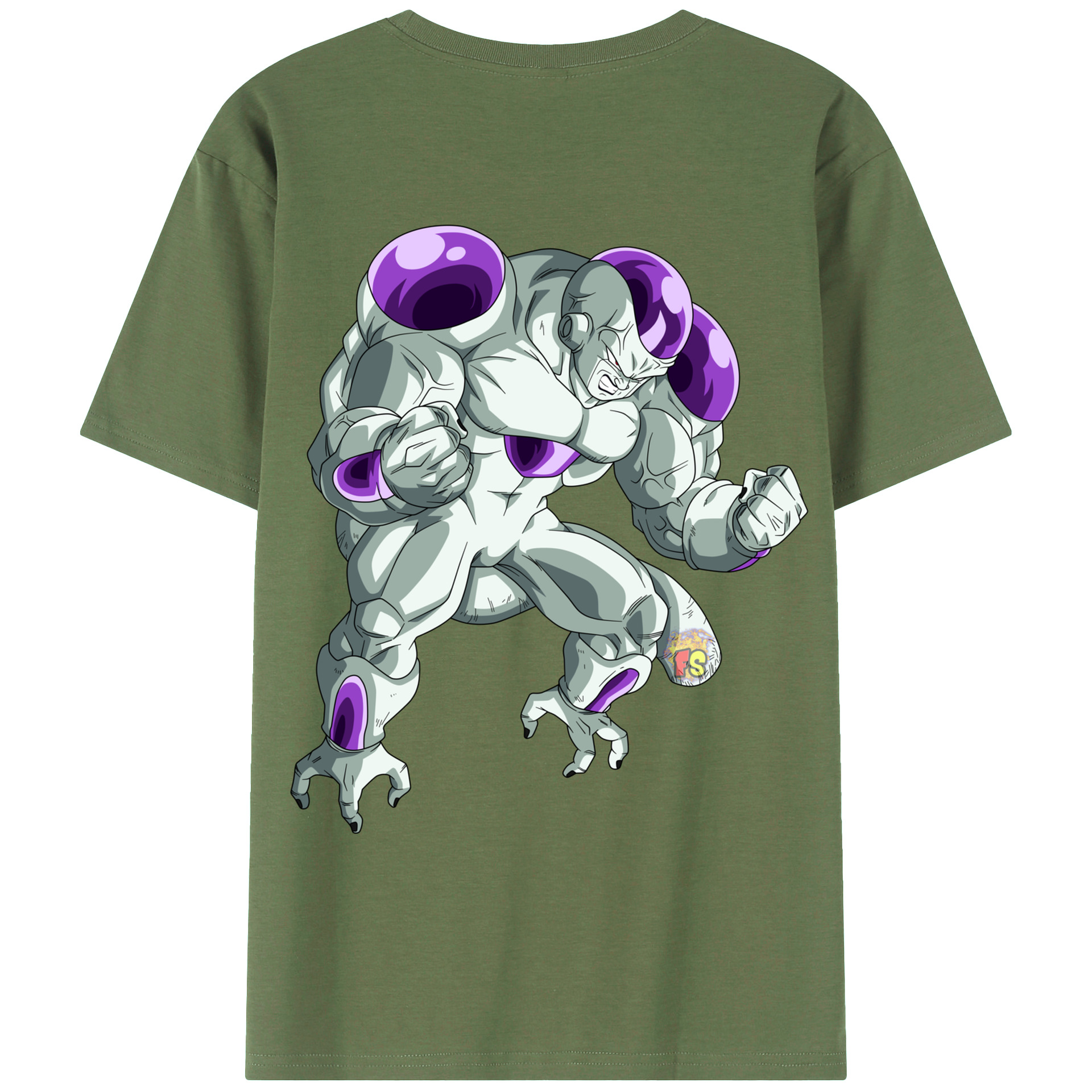 （画像用） ドラゴンボール フリーザ DRAGON BALL Frieza 綿100％ メンズ半袖Tシャツ（バックプリント） 通気性